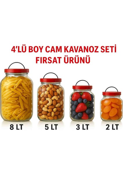 Paşabahçe Cam Kavanoz (4 Lu Boy) Ekonomik modelleri