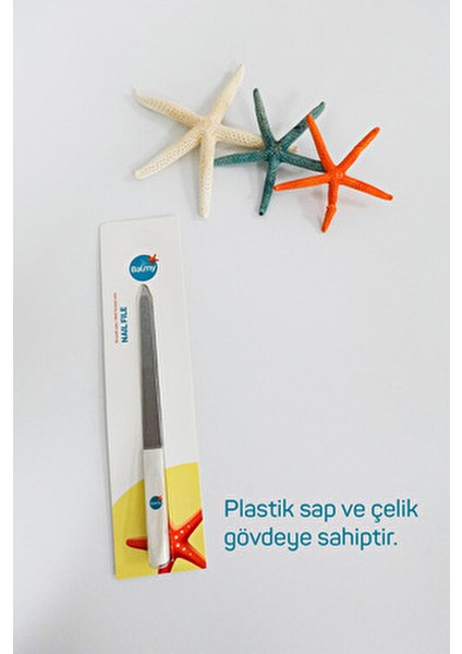 Çift Yönlü Tırnak Törpüsü 2.2x17x1 Cm Çelik Yapı ile Etkili Tırnak Bakımı