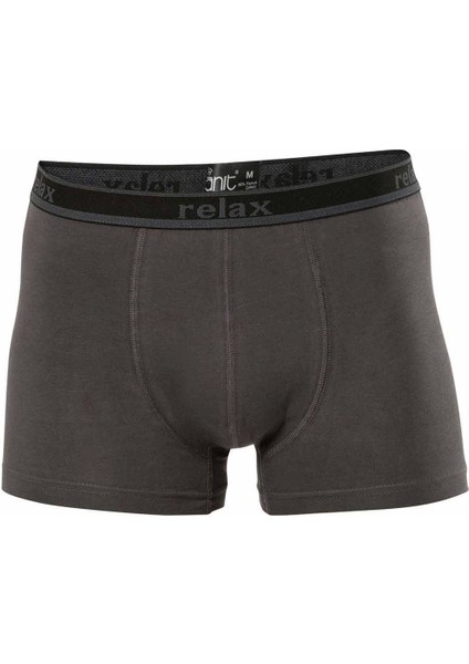Relax Pamuklu Esnek Erkek Boxer Füme - 1268A