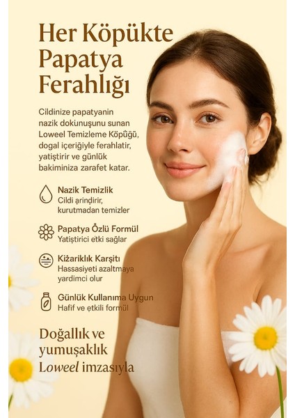 Papatya Özlü Fırçalı Yüz Temizleme Köpüğü 150 ml fırsatları