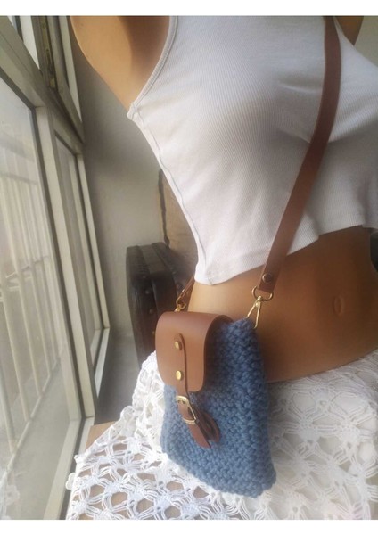 Handmade Omuz Çantası Mıknatıslı Kapama