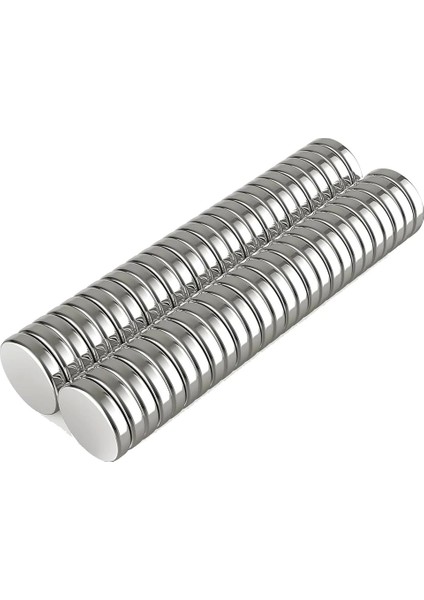 1 Adet 10X2MM Yuvarlak Neodyum Mıknatıs Güçlü Magnet Nikel Kaplamalı