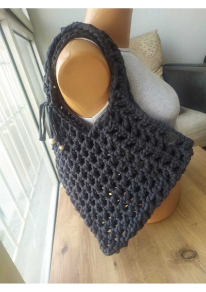 Asimetrik Yazlık File Çanta Omuz - Kol Handmade