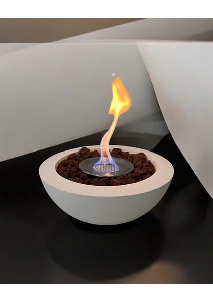 Beton Ateş Çukuru Masa Üstü Şömine