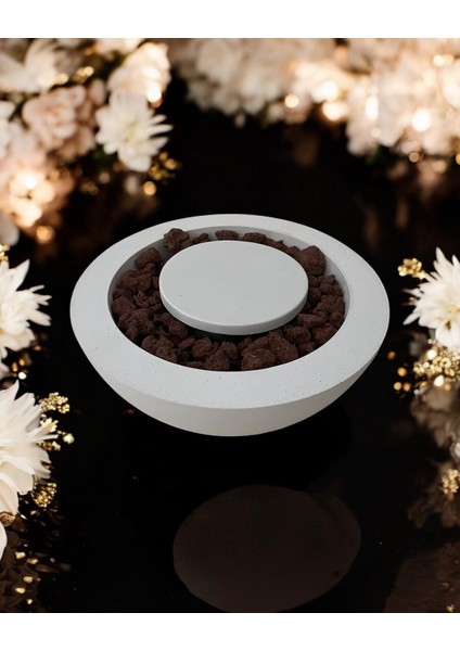 Beton Ateş Çukuru Masa Üstü Şömine modelleri