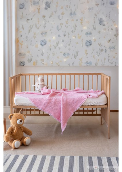 100X100CM %100 Müslin Bebek Battaniyesi, Çok Amaçlı Müslin Örtü, Çok Katlı Pamuk Bebek Örtüsü