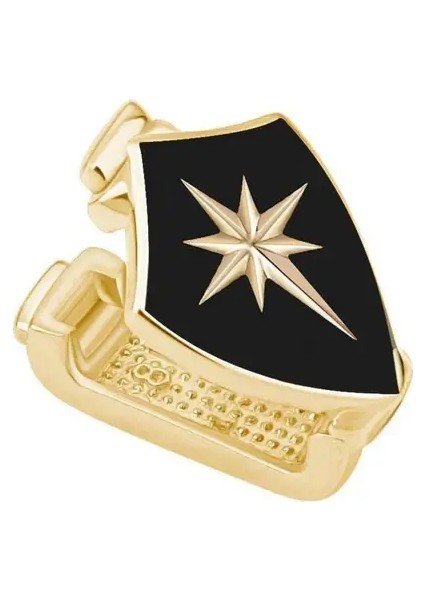 Altın Siyah Kalkan 9mm Bileklik Charm indirimleri