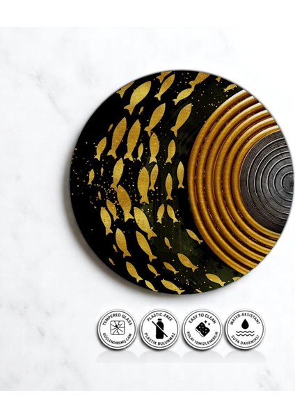 :temperli Cam Daire Tablo, Cam Tablo, Uv Baskı, CTT009 modelleri