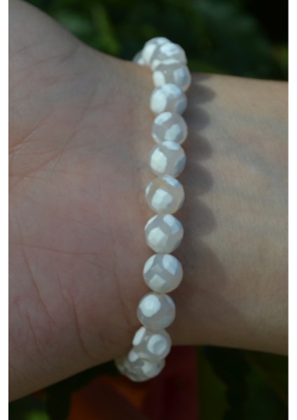 Tibet Akik Bileklik Doğaltaş 8mm indirimleri