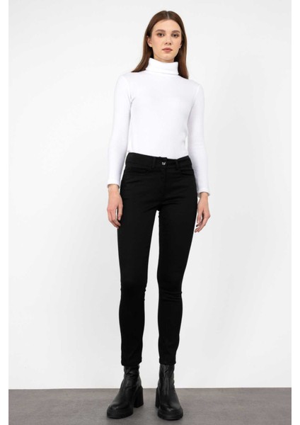 Kadın Dar Paça Pantolon 2109 Siyah