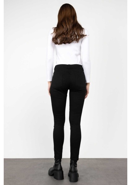 Kadın Dar Paça Pantolon 2109 Siyah fırsatları