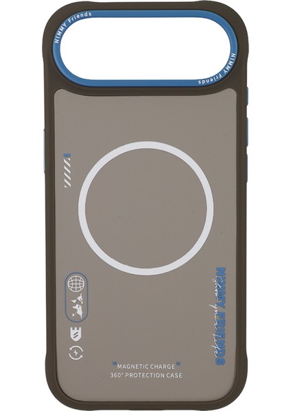 iPhone 17 Air Uyumlu Magsafe Özellikli Çift Renk Detaylı Cool Cute 2.0 Tasarım Kılıf 05