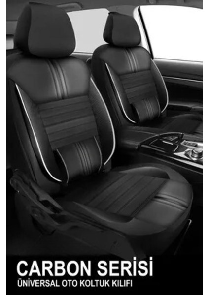 Opel Signum (Facelift 2005) 3.0 V6 Cdtı (184 Hp) 2007 Uyumlu Jakar Serisi Siyah-Beyaz Oto Kılıfı Tam Set