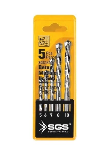 Bfs Sgs 1415 Elmas Beton Matkap Ucu Seti 5 Parça
