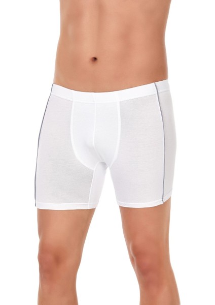 Erkek 2'li Beyaz Arabiyeli Çizgili Modal Boxer fiyatları