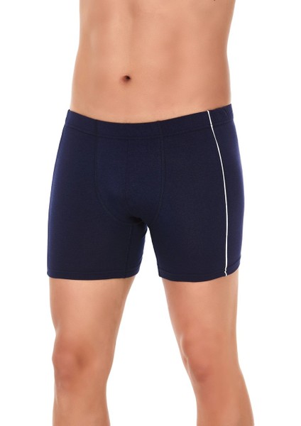 Erkek 6'lı Lacivert Arabiyeli Çizgili Modal Boxer fiyatları