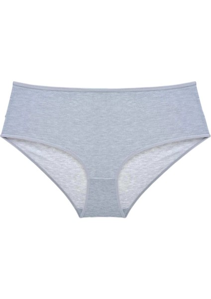 3 Adet Kadın Yüksek Bel Bato Külot Beyaz Gri Pudra fırsatları