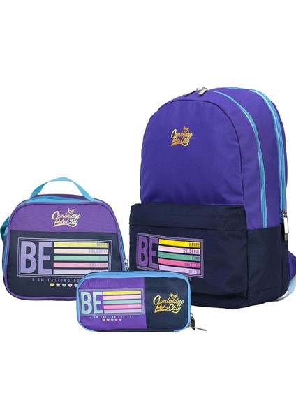 Polo Club Be Happy Çift Ana Bölmeli Unisex Çocuk Ilkokul Çanta Set