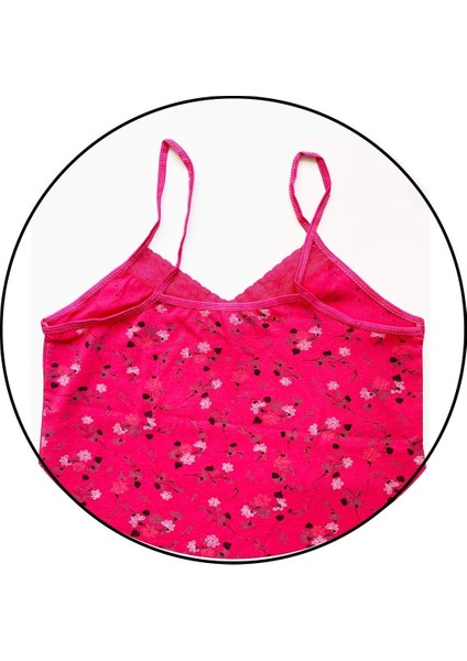 2 Adet Kadın Askılı Desenli Atlet Dantelli Empirme Pamuklu Penye D7-8 fırsatları