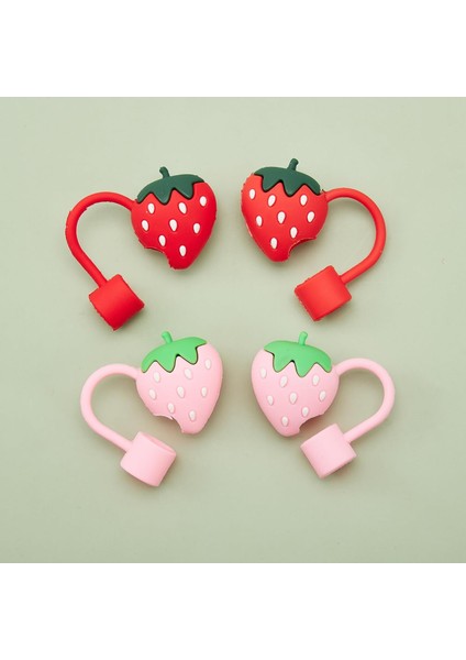 1 Adet Renkli 10 mm Için Pipet Tıpası Çiçekli Pipet Kapağı Quencher Pipet Tıpası 40 Oz ve 30 Oz Uyumlu