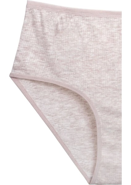 4'lü Yeni Seri Renkli Yüksek Bel Fitilli Ribana Bato Külot Turquaz Yeşil Şeftali Pudra fırsatları