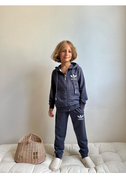 Garson Boy Kapüşonlu Fermuarlı Sweatshirt-Eşofman Altı Mevsimlik Erkek Çocuk Takım fiyatları