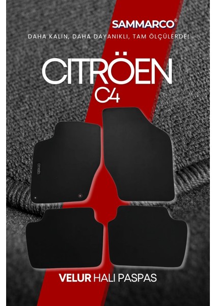 Citröen C4 2011-2020 Halı Paspas Velur Paspas Kumaş Paspas Oto Paspas modelleri