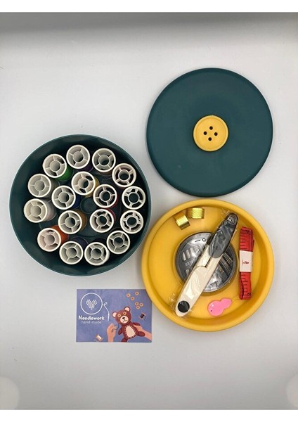 Dikiş Nakış Kiti, Set, Çeyiz, Düğün, Taşınabilir, Düğme Desen modelleri