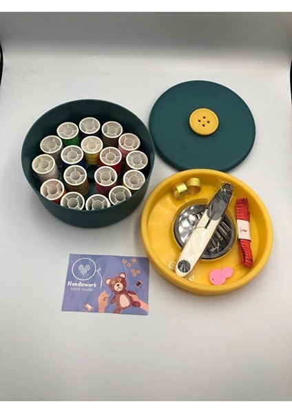 Dikiş Nakış Kiti, Set, Çeyiz, Düğün, Taşınabilir, Düğme Desen fırsatları