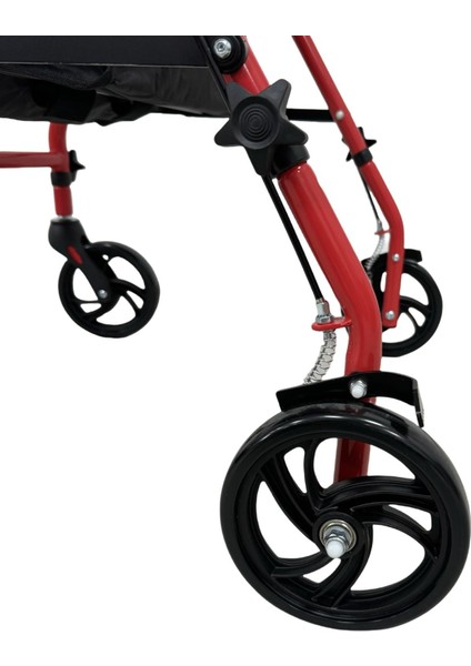 Rr-01 Katlanabilir Rolatör Kırmızı – Yeni