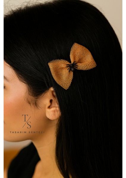 2'li Halloween Balkabağı Rozet ve Örümcek Tül Turuncu Toka Cadılar Bayramı Parti Kostümü Set modelleri