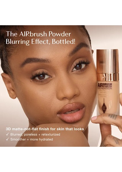 Airbrush Flawless Foundation - Tam Kapatıcı Hafif Fondöten 3 Warm (30 Ml)