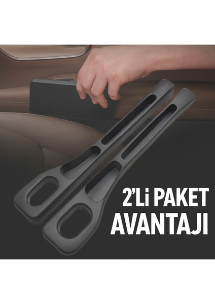 Araba Koltuğu Boşluk Doldurucu - Arabalar, Suv'ler ve Kamyonetler Için 2'li Evrensel Düzenleyici