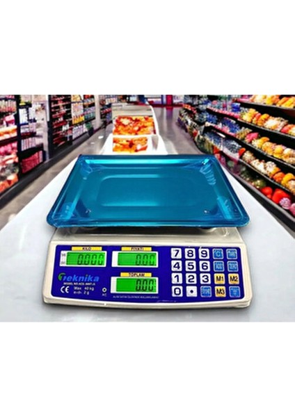 Market Pazarcı Manav ve Kasap Terazisi 40 kg Kapasiteli Elektronik Dijital Bakkal En Sağlam