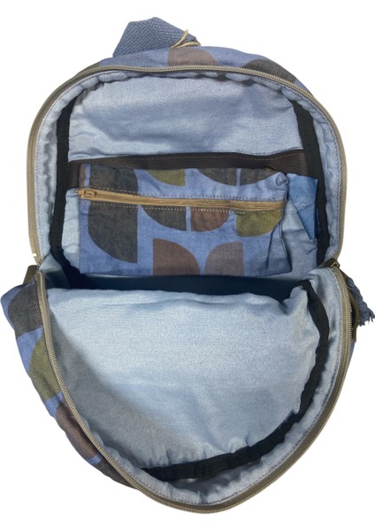 Kaliteli Renkli Vintage Disayn Günlük Sırt Gezi Okul Seyahat Çantası 31 cm x 41 cm