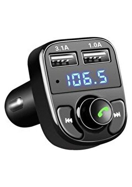 Araç Fm Transmitter Bluetooth 5.0 USB Sd Card Müzik Oto Aksesuar fiyatları