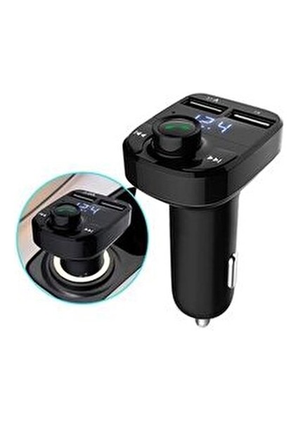 Araç Fm Transmitter Bluetooth 5.0 USB Sd Card Müzik Oto Aksesuar