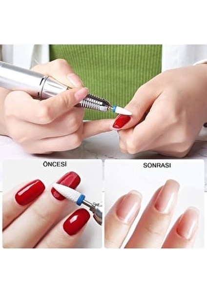 Elektrikli Manikür Makinesi Için Seramik Törpü Yedek Uçları (7 Parça)