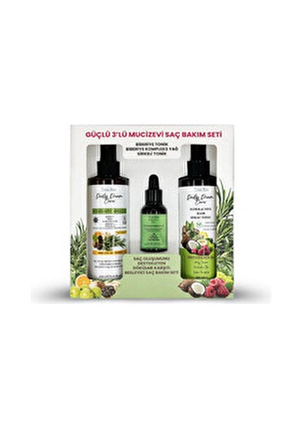 Avantaj Güçlü 4’lü Mucizevi Saç Bakım Seti (Tonik Serum Tarak)