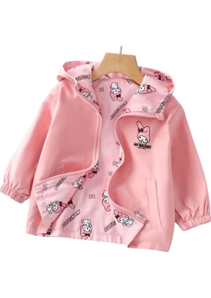 My Melody Çift Taraflı Giyilebilir Şirin Mevsimlik Pembe Kız Çocuk Yağmurluk