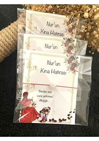 Kişiye Özel Şans Bilekliği Isimli Söz Nişan Nikah Kına Hediyesi 12 Adet fırsatları