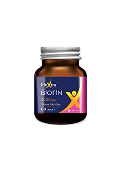 Lifextra Biotin 5000 Mg 60 Tablet