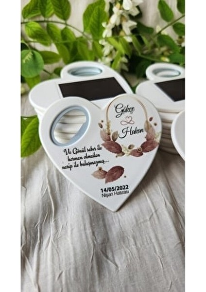 10 Adet Açacaklı Magnet Nişan Söz Kına Düğün Nikah Hatırası Misafirler Için Hediyelik Mıknatıslı