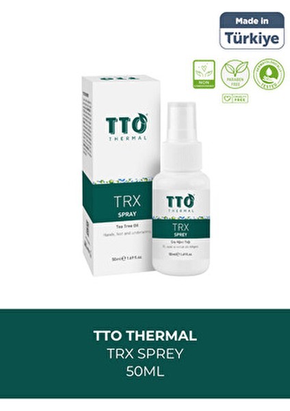 Trx El,ayak, Koltuk Altı Terleme Önleyici Sprey 50 ml (Çay Ağacı Yağı / Tea Tree Oil )