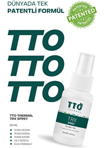 Trx El,ayak, Koltuk Altı Terleme Önleyici Sprey 50 ml (Çay Ağacı Yağı / Tea Tree Oil ) indirimleri