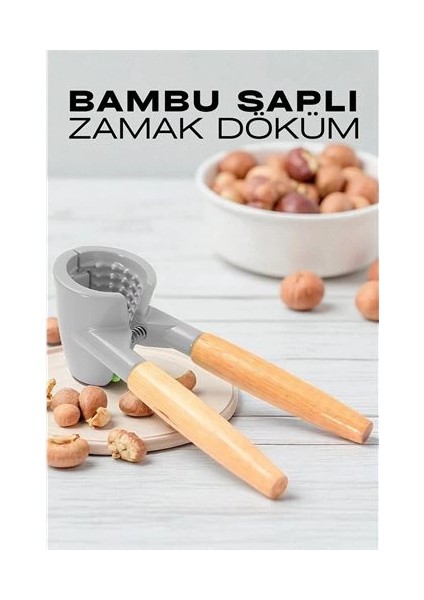 Bfs Fındık ve Ceviz Kırıcı - Bambu Saplı Döküm Ceviz Fındık Kıracağı