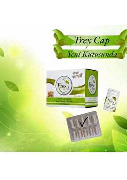 Trex Tea Cap Kapsül - Detox Kapsül 30 Lu 1 Aylık - Kutusu Değişti fiyatları