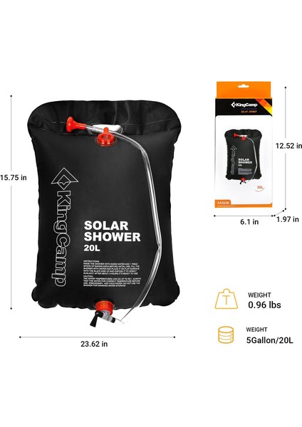 Solar Shower 20 L Kamp Duşu fiyatları