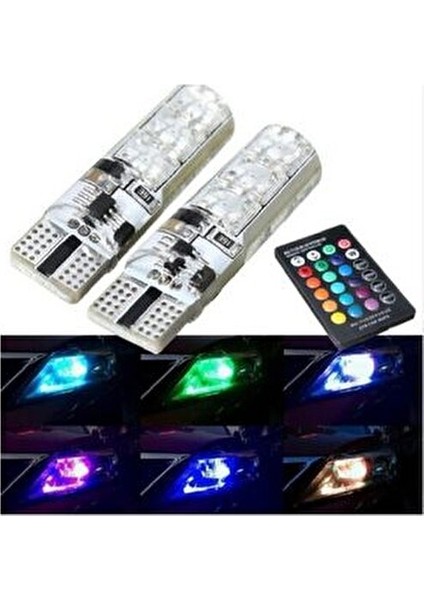 T10 Rgb Kumandalı Park Ampulleri Modlu modelleri