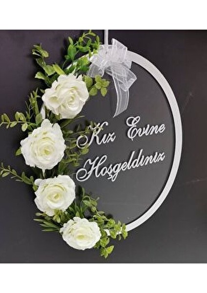 Şeffaf Pleksili Kız Evi Naz Evi Hoşgeldiniz Kapı Süsü fiyatları